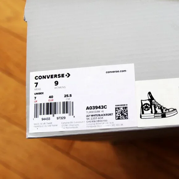 BNWT SS24 RICK OWENS DRKSHDW x CONVERSE TURBODRK SNEAKERS 7 & 8 & 9 - Picture 7 of 13